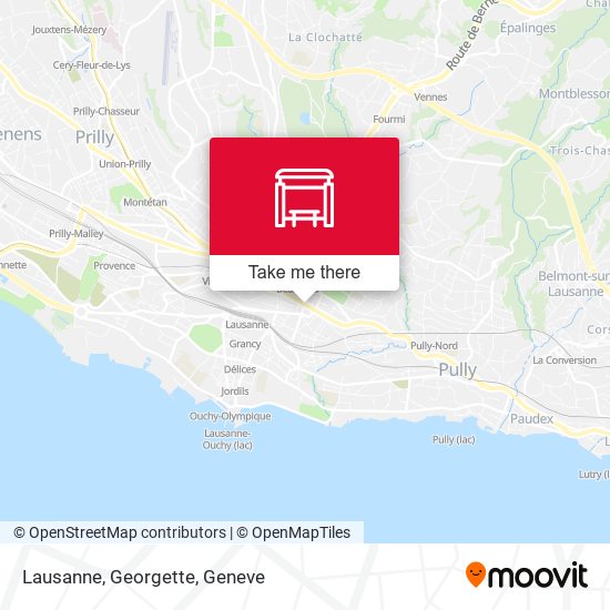 Lausanne, Georgette map