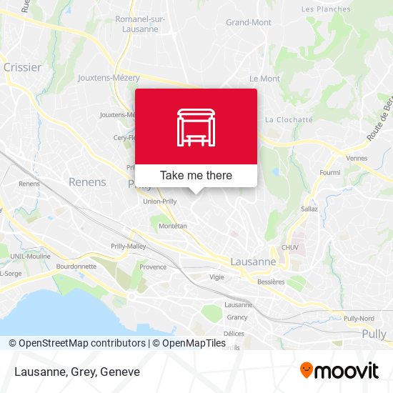 Lausanne, Grey map