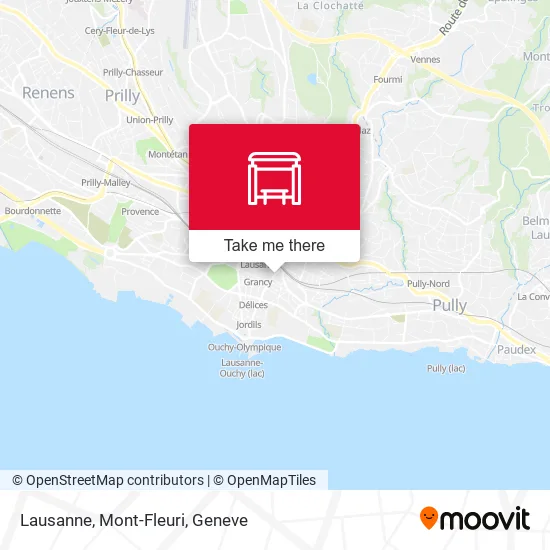 Lausanne, Mont-Fleuri map