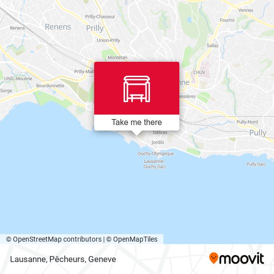 Lausanne, Pêcheurs map