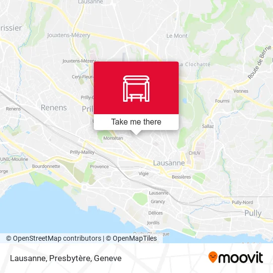 Lausanne, Presbytère map