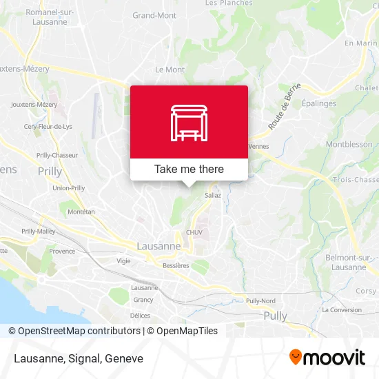 Lausanne, Signal map