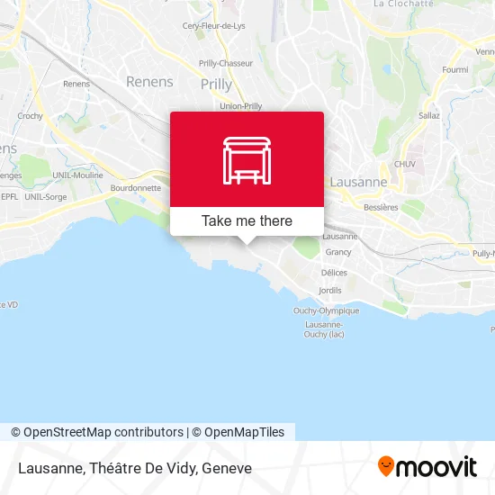 Lausanne, Théâtre De Vidy map
