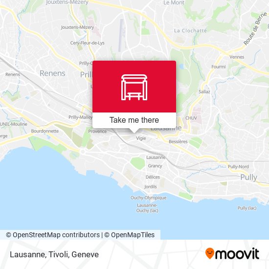 Lausanne, Tivoli map