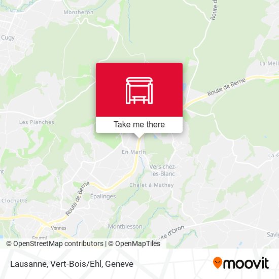 Lausanne, Vert-Bois/Ehl map