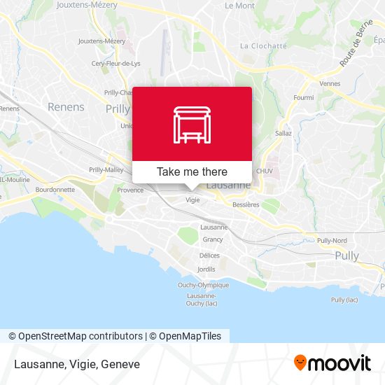 Lausanne, Vigie map