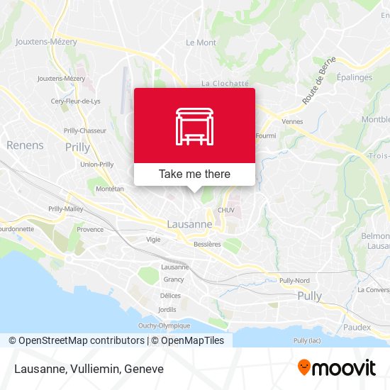 Lausanne, Vulliemin map