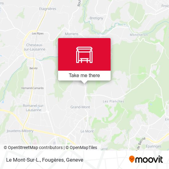Le Mont-Sur-L., Fougères map