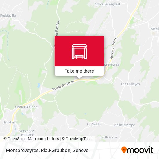 Montpreveyres, Riau-Graubon map