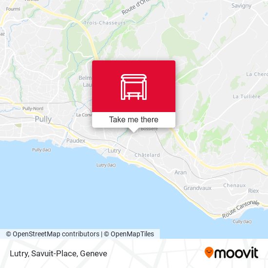 Lutry, Savuit-Place map