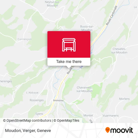 Moudon, Verger map
