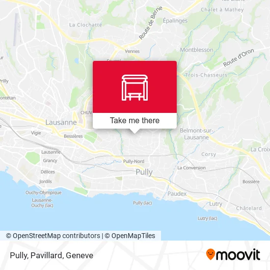 Pully, Pavillard map