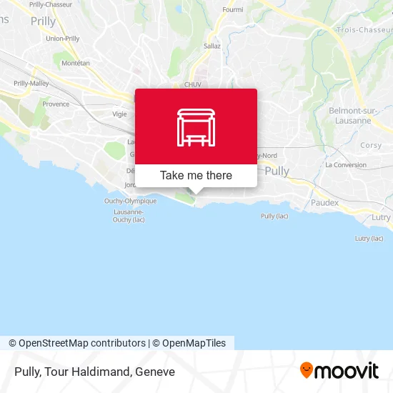 Pully, Tour Haldimand map