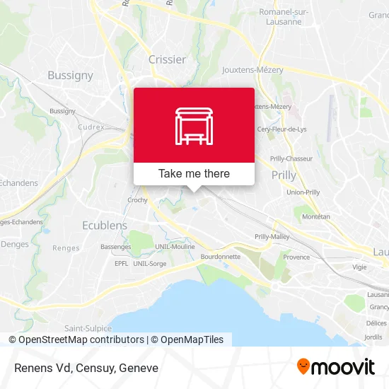 Renens Vd, Censuy map