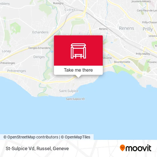 St-Sulpice Vd, Russel map