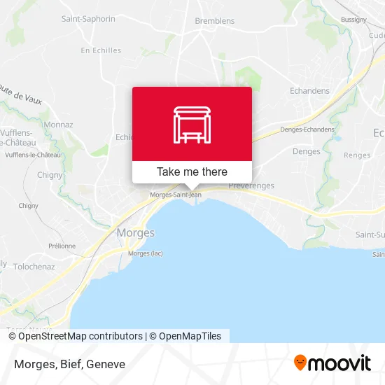 Morges, Bief map