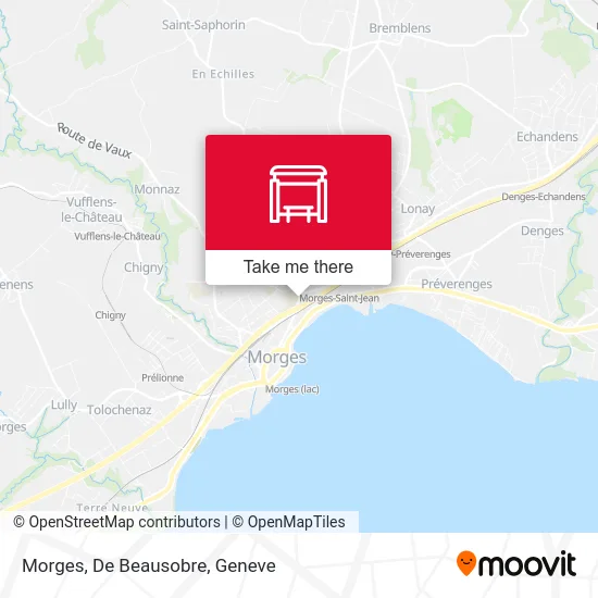 Morges, De Beausobre map