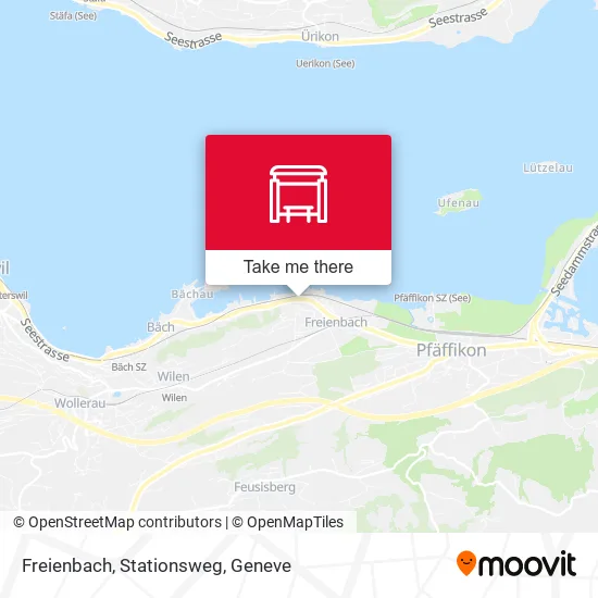 Freienbach, Stationsweg map