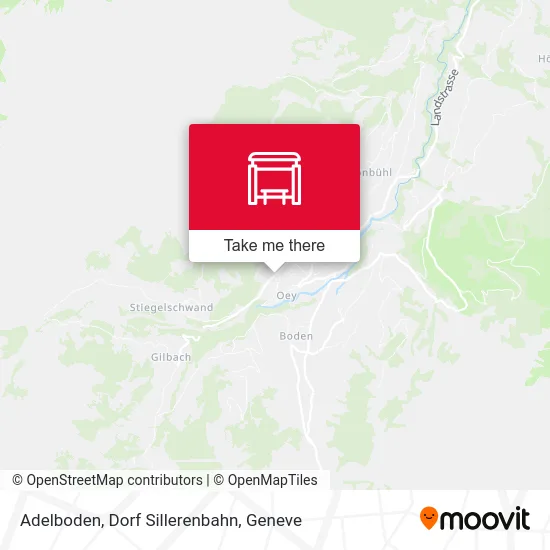 Adelboden, Dorf Sillerenbahn map
