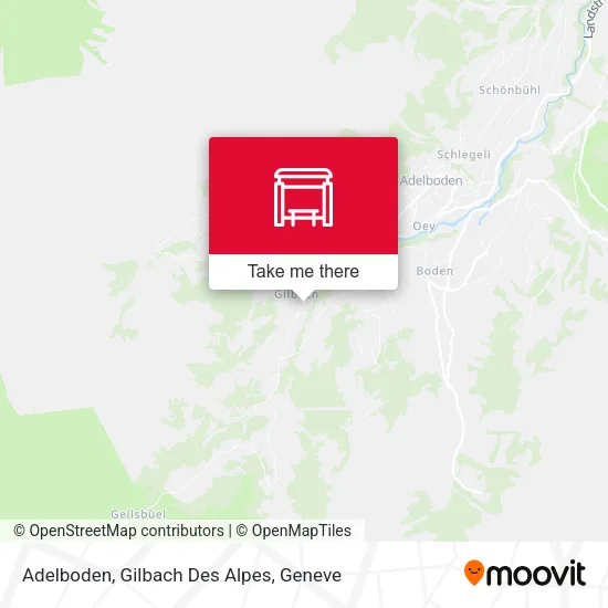 Adelboden, Gilbach Des Alpes map