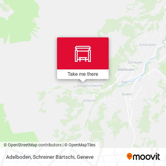 Adelboden, Schreiner Bärtschi map