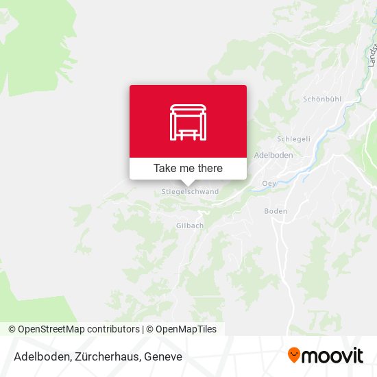 Adelboden, Zürcherhaus map