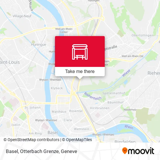Basel, Otterbach Grenze map