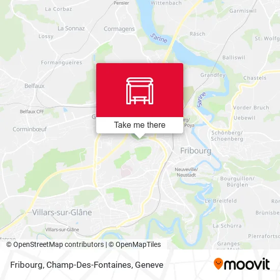Fribourg, Champ-Des-Fontaines map