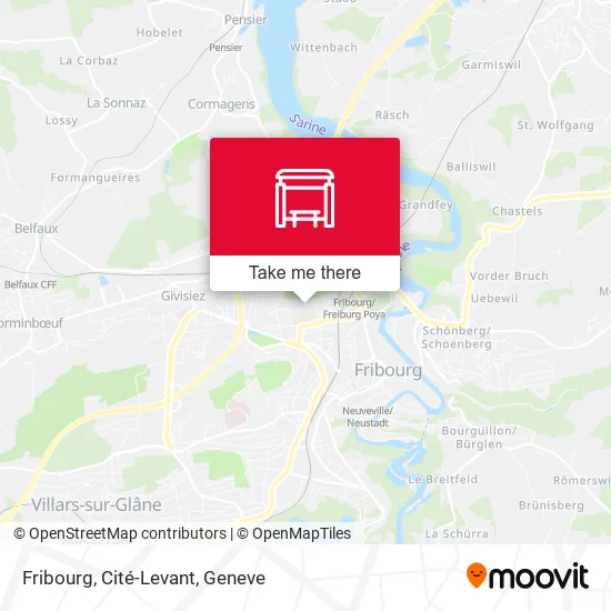 Fribourg, Cité-Levant map