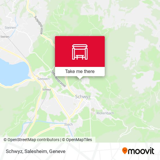 Schwyz, Salesheim Karte