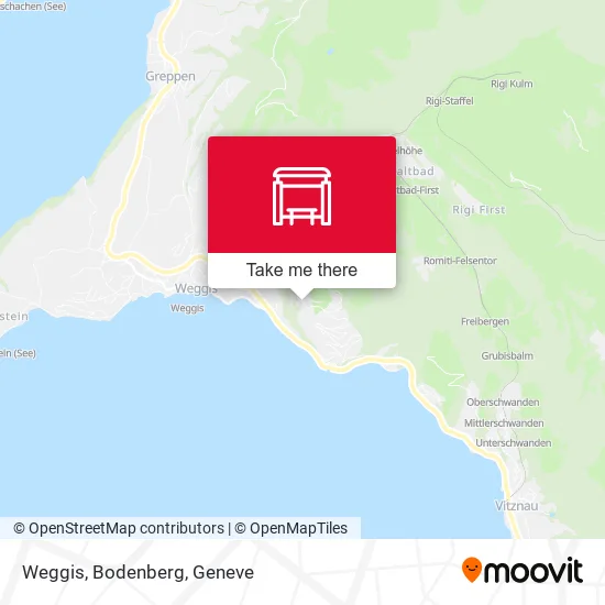 Weggis, Bodenberg map