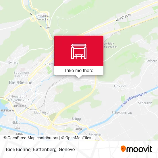 Biel/Bienne, Battenberg map