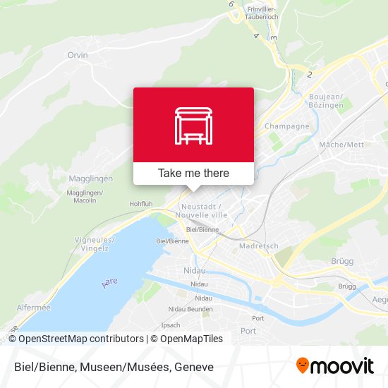 Biel/Bienne, Museen/Musées map