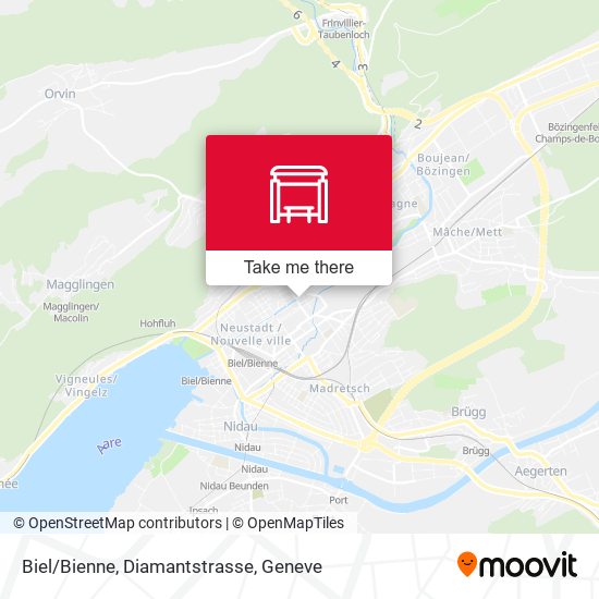 Biel/Bienne, Diamantstrasse map