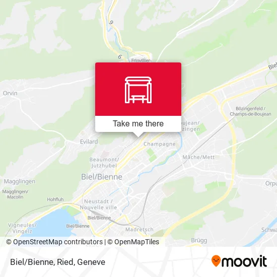 Biel/Bienne, Ried map