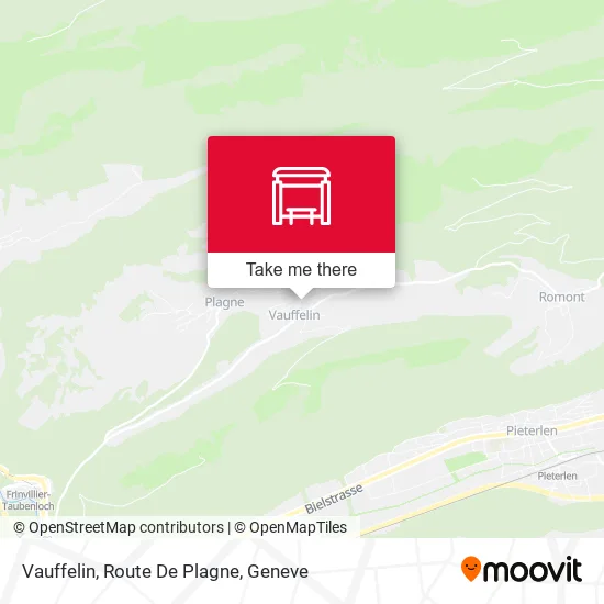 Vauffelin, Route De Plagne map