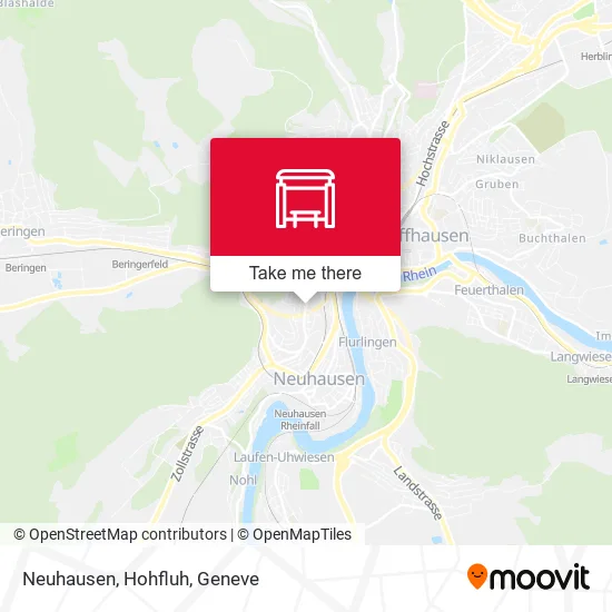 Neuhausen, Hohfluh map