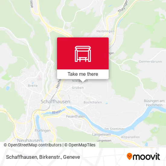 Schaffhausen, Birkenstr. plan