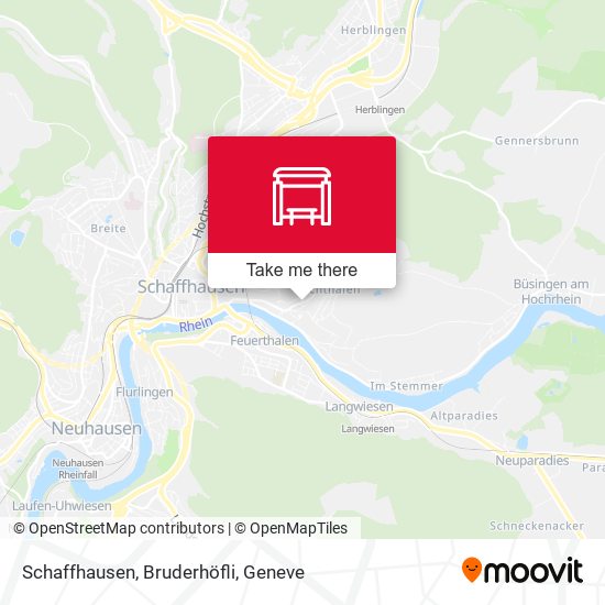 Schaffhausen, Bruderhöfli Karte