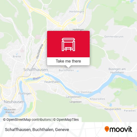 Schaffhausen, Buchthalen map
