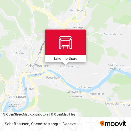 Schaffhausen, Spendtrottengut map