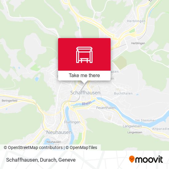 Schaffhausen, Durach map