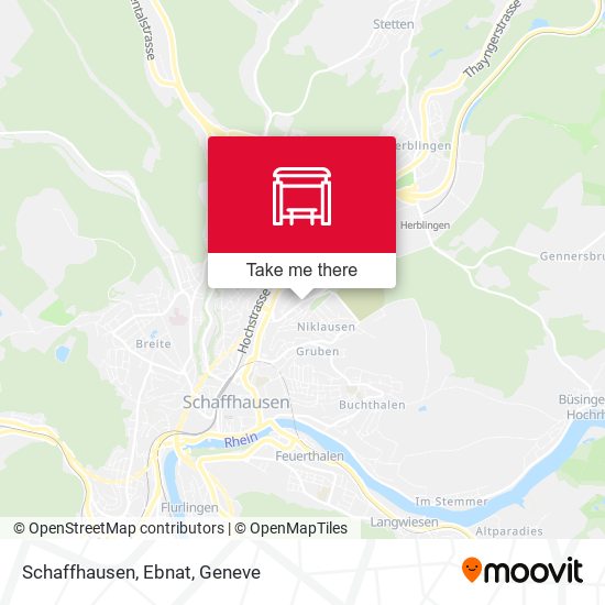 Schaffhausen, Ebnat map