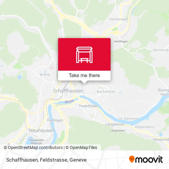 Schaffhausen, Feldstrasse map