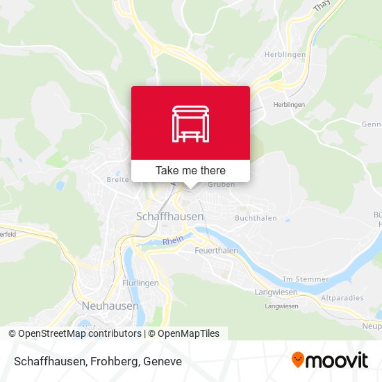 Schaffhausen, Frohberg map