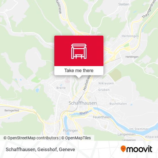 Schaffhausen, Geisshof map