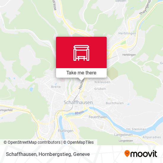 Schaffhausen, Hornbergstieg map
