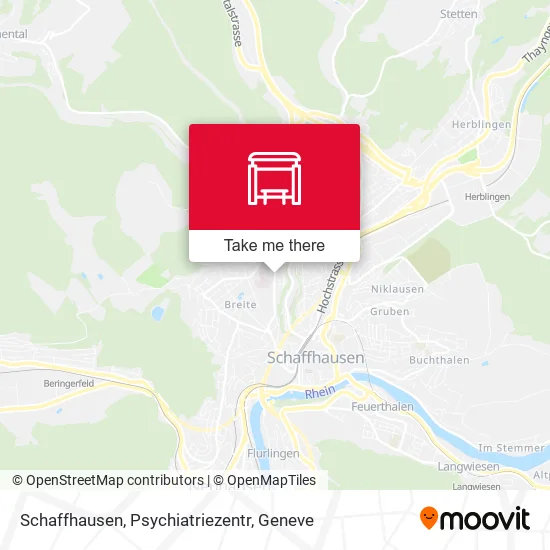 Schaffhausen, Psychiatriezentr map