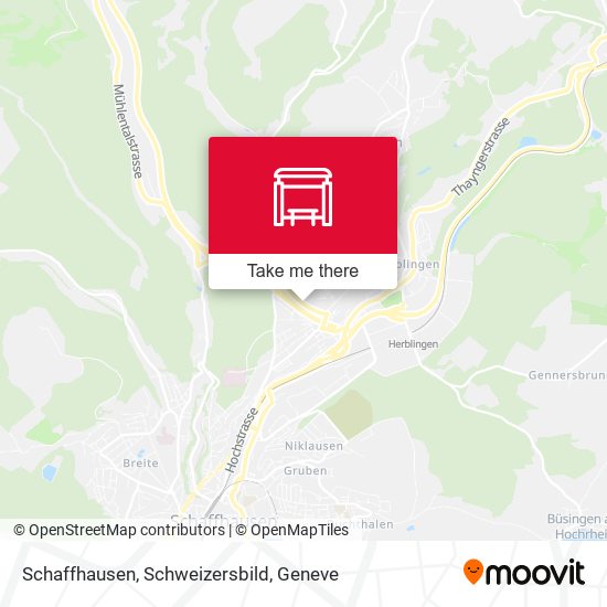 Schaffhausen, Schweizersbild map