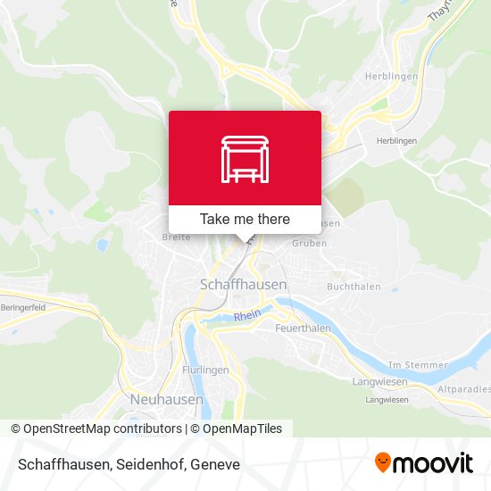 Schaffhausen, Seidenhof map